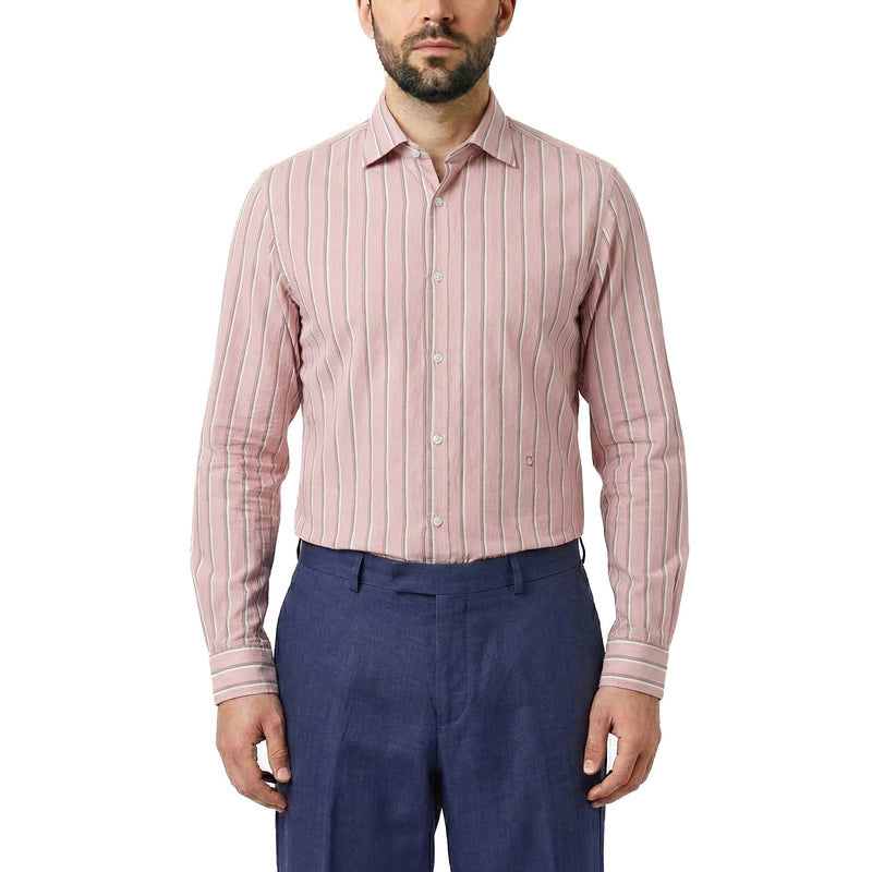Massimo Alba Gestreiftes Hemd Genova Herren