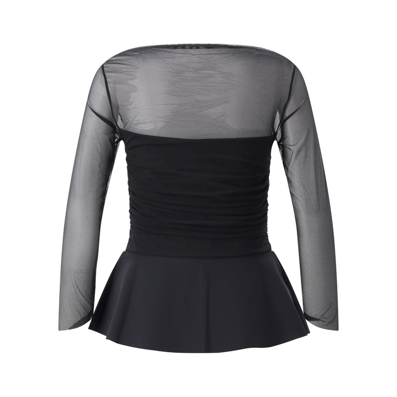 Transparente Bluse