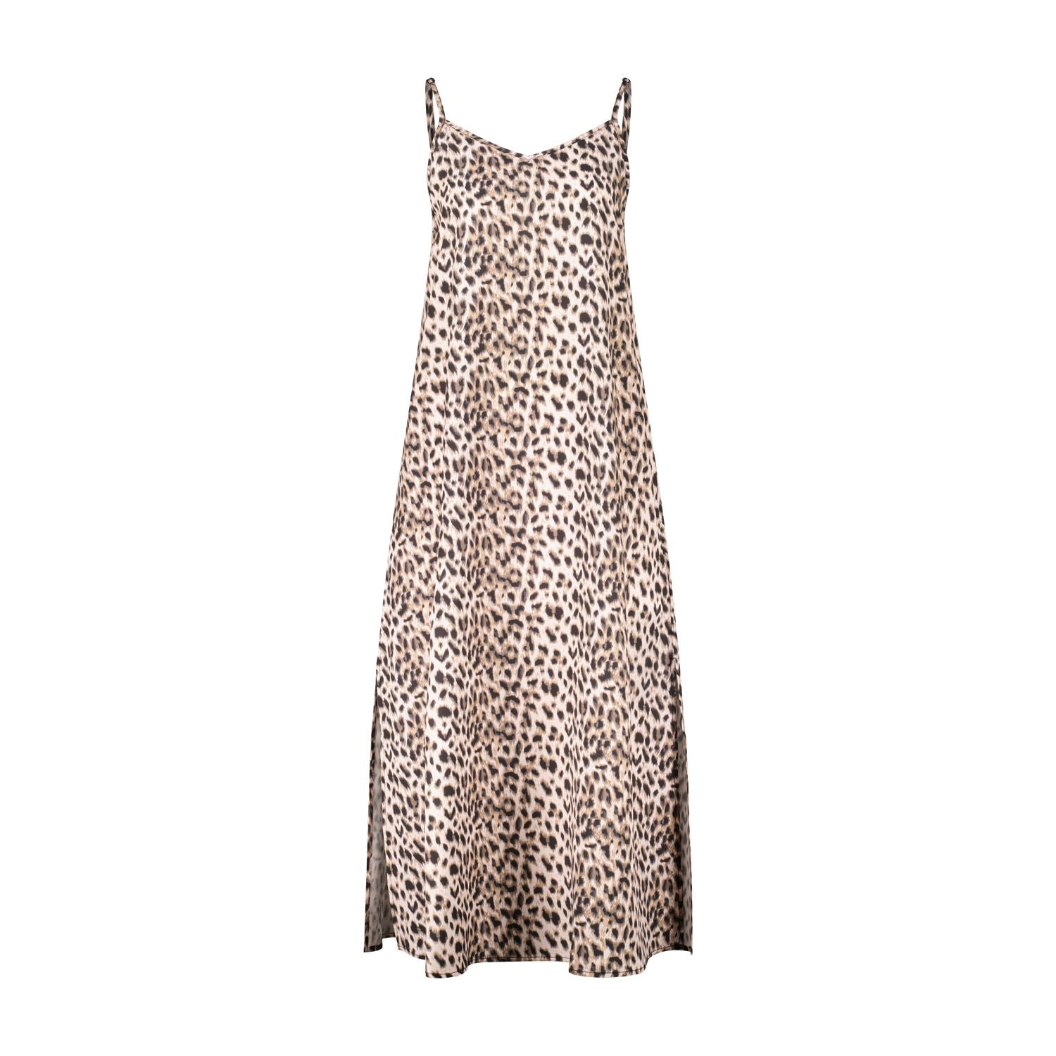 Slip Dress mit Vintage Leo-Print