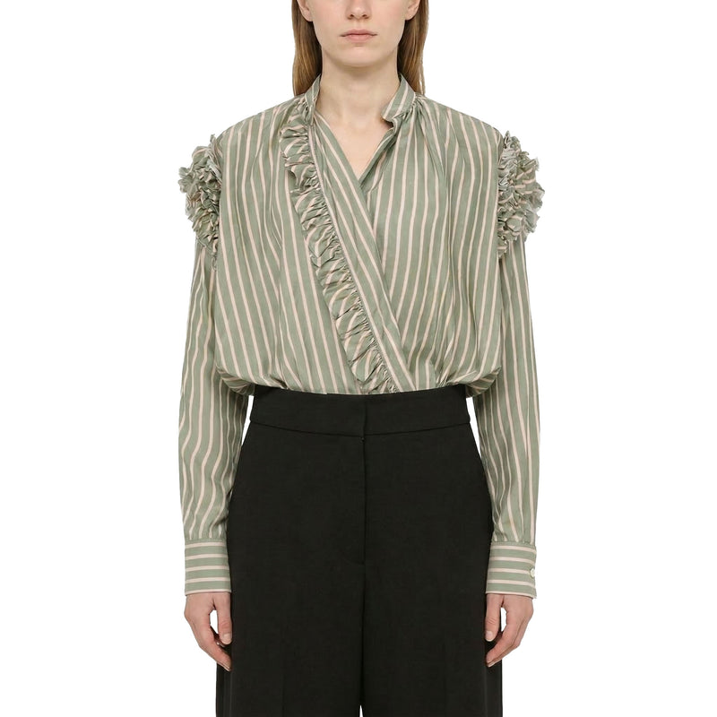 Dries van Noten Gestreiftes Blusenshirt Cenver Damen