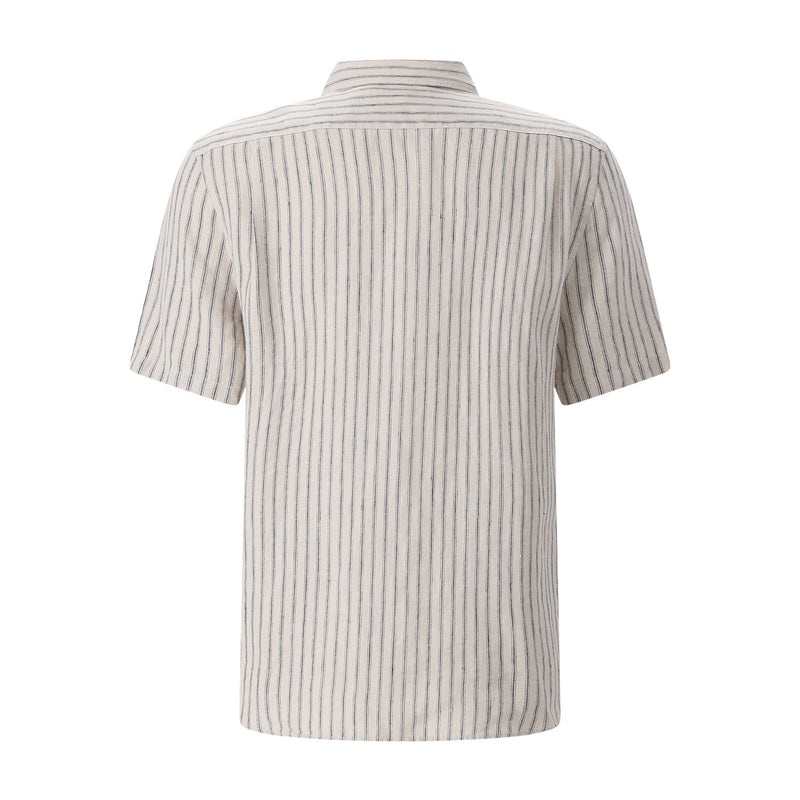 Vince Gestreiftes Kurzarmhemd Herren