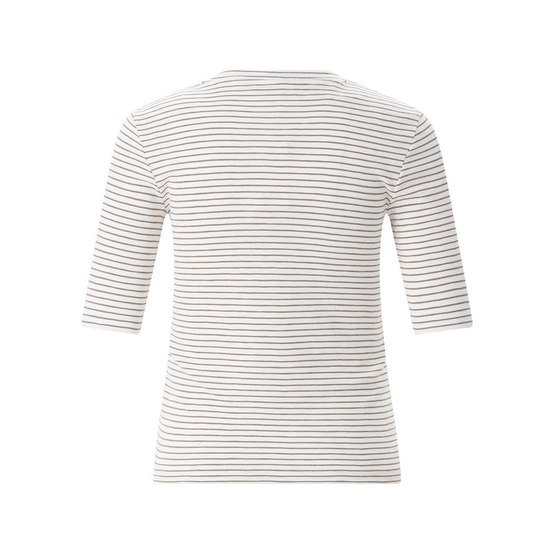 Vince Figurbetontes T-Shirt mit Streifen Damen
