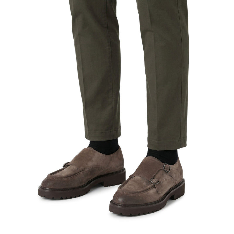 Monkstrap aus Veloursleder