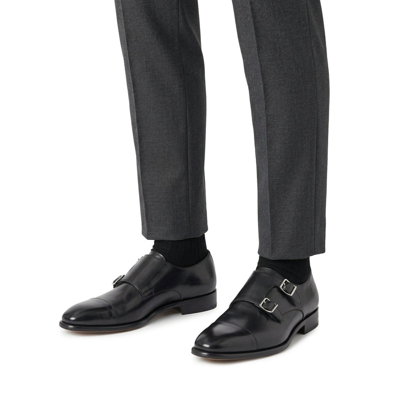 Monkstrap aus Glattleder