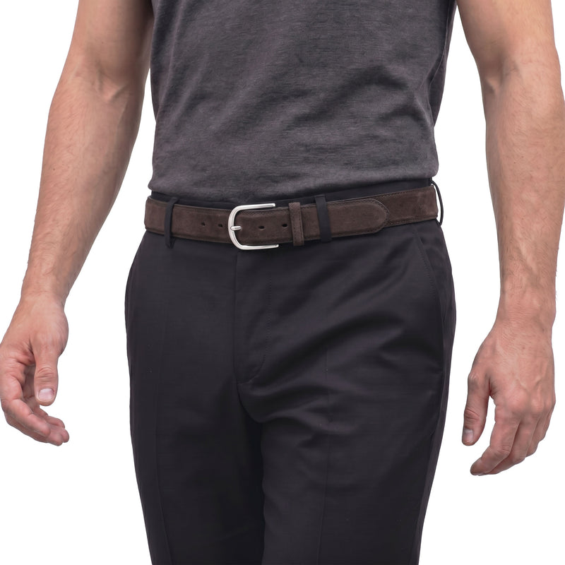 Fausto Colato Gürtel aus Veloursleder Herren