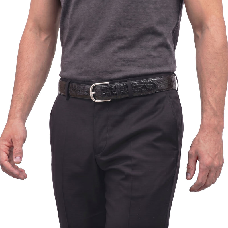 Fausto Colato Gürtel aus Krokodilleder Herren