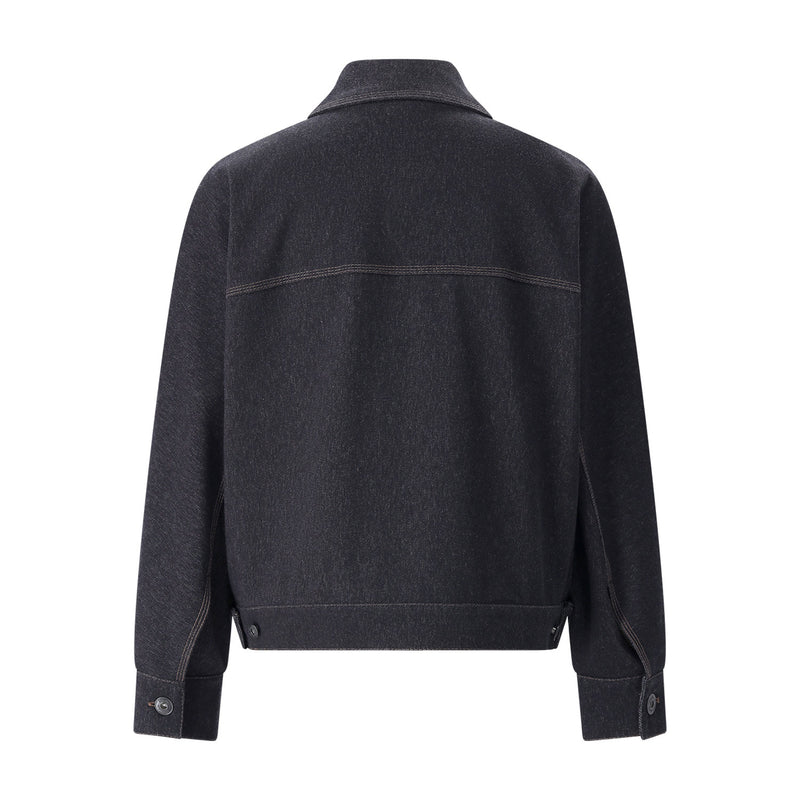 Jacke aus Baumwollmix L / Dunkelblau