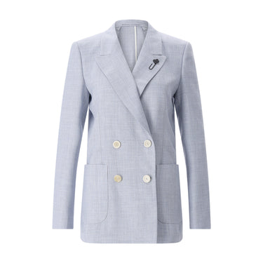 Lardini Blazer aus Wolle, Seide & Leinen Damen