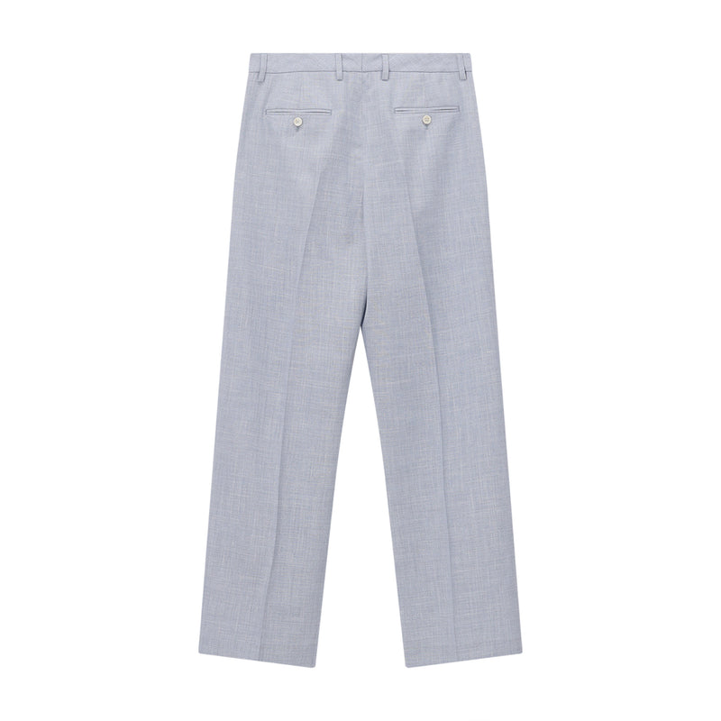 Stoffhose aus Wolle, Seide & Leinen