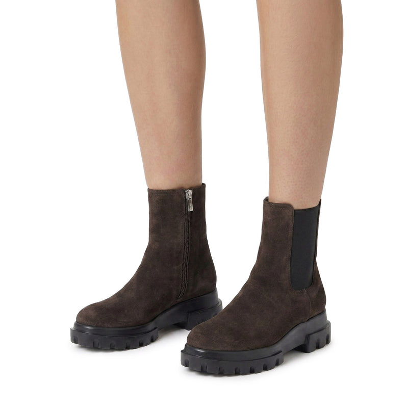 AGL Boots Chunky Beat aus Veloursleder Damen