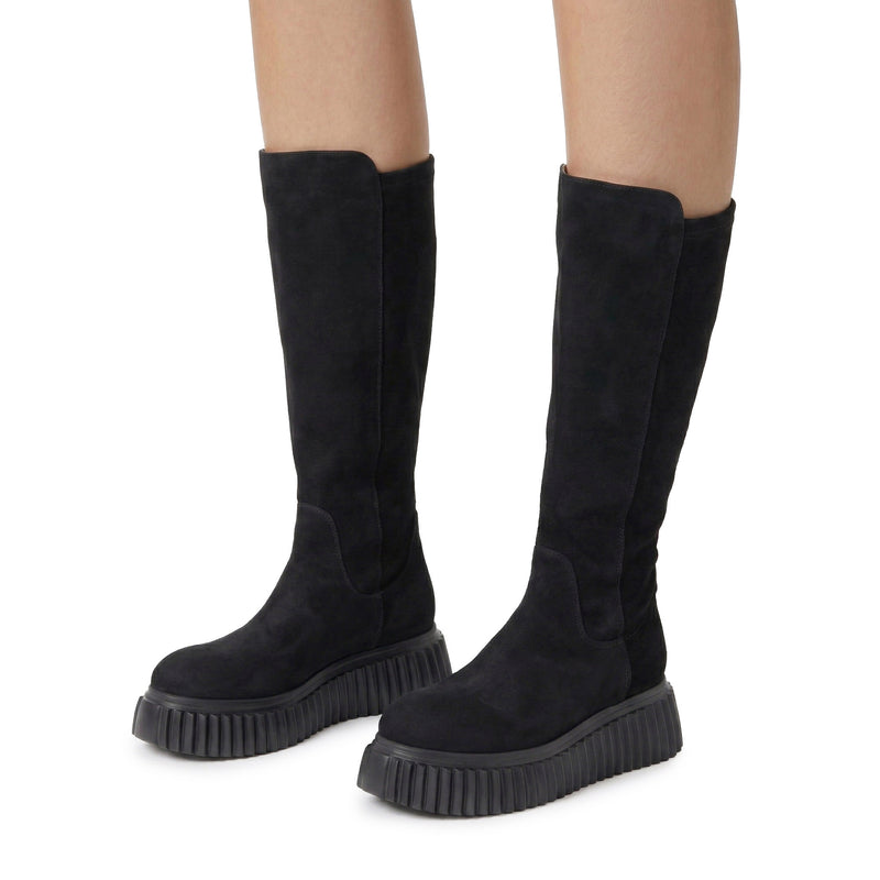 AGL Stiefel Gloria aus Stretch-Veloursleder Damen