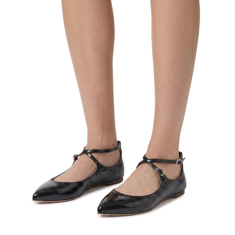 AGL Ballerinas aus Leder Damen