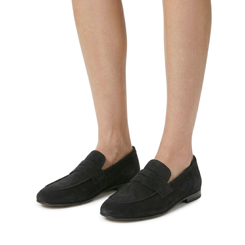 Loafer aus Veloursleder