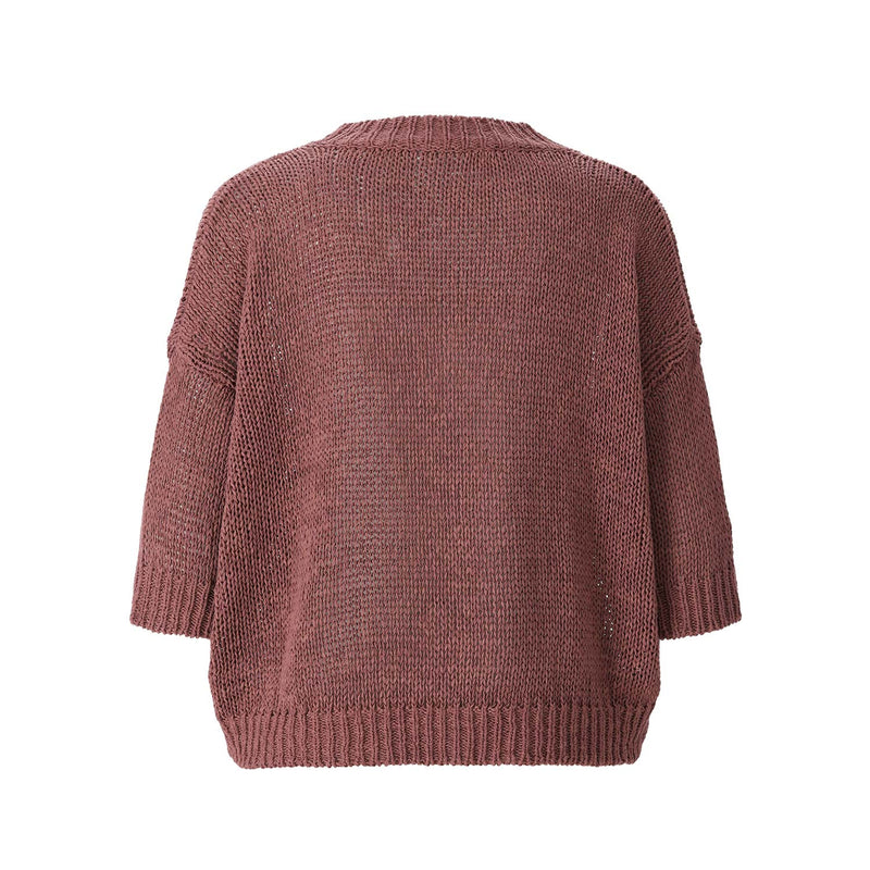 Roberto Collina Kurzarmpullover aus Baumwollmix Damen