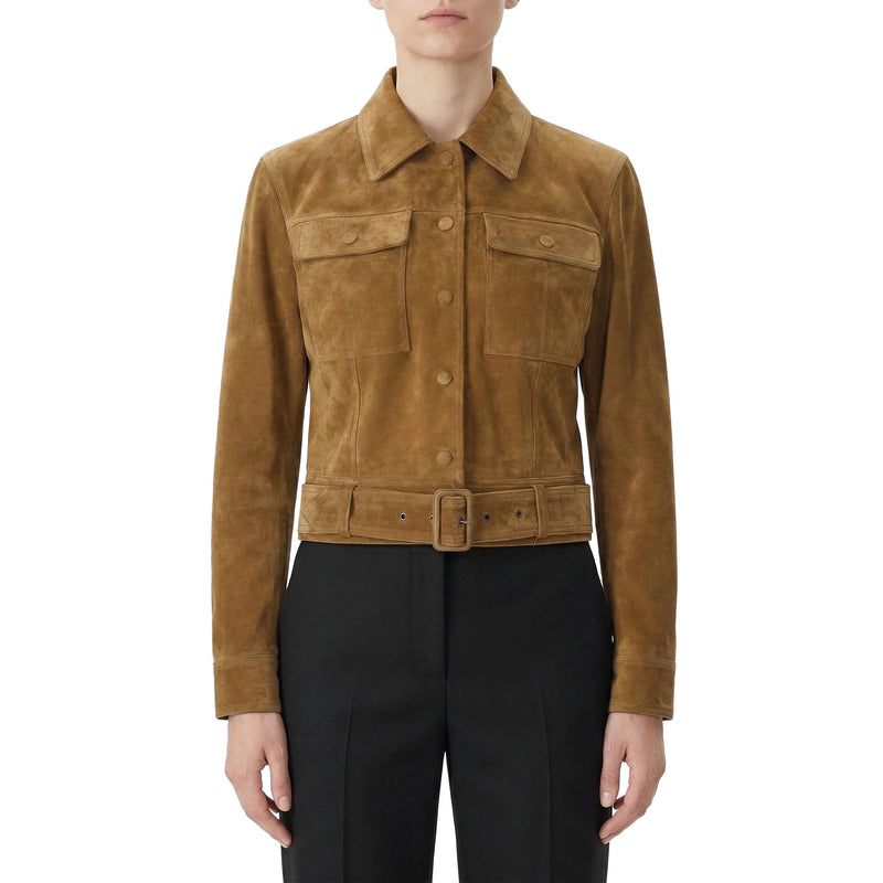 Saint Laurent Jacke aus Veloursleder Damen