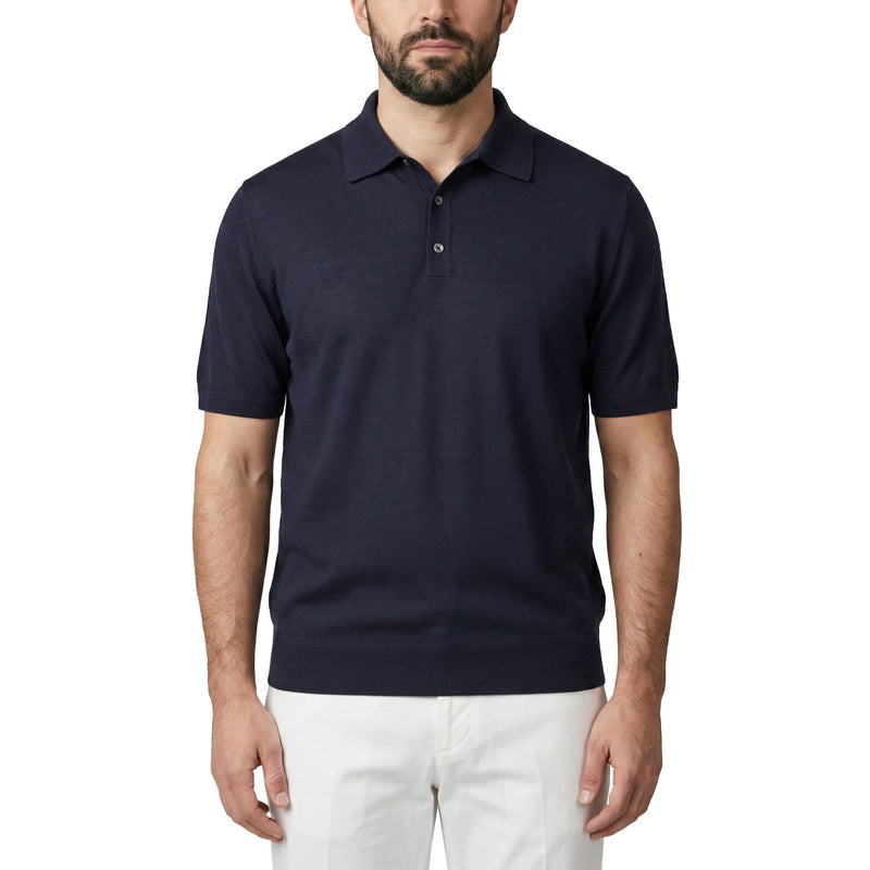 Brett Johnson Poloshirt aus Kaschmir & Seide Herren