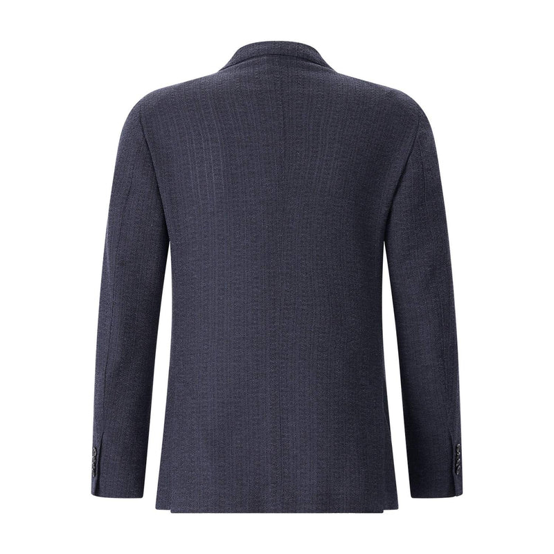 Sakko aus Seidenmix 56 / Dunkelblau