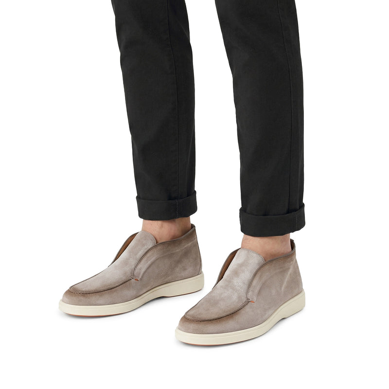 Santoni Mokassins aus Veloursleder Herren