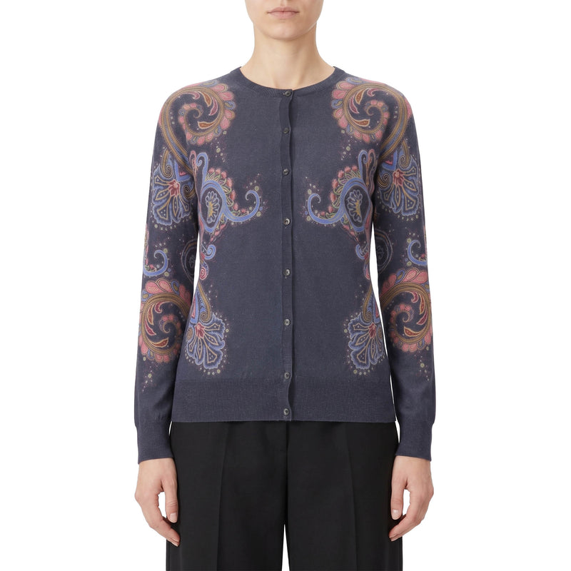 Strickjacke mit Paisley-Muster