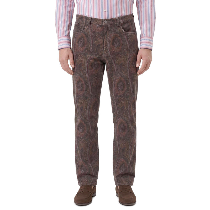 Etro Straight-Fit Jeans mit Paisley Muster Herren