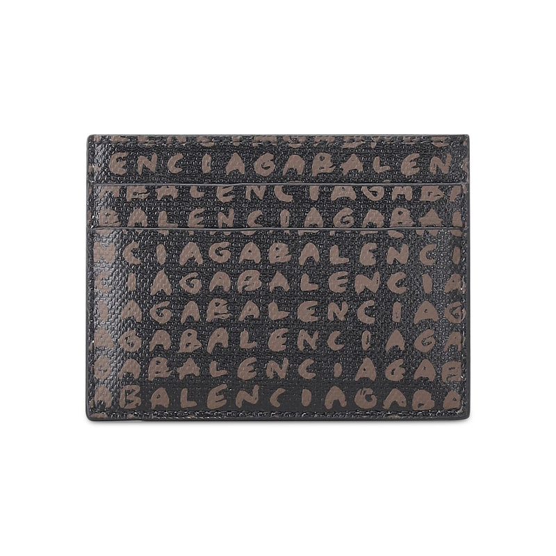 Cardholder aus Baumwoll-Leinen-Mix One Size / Dunkelbraun