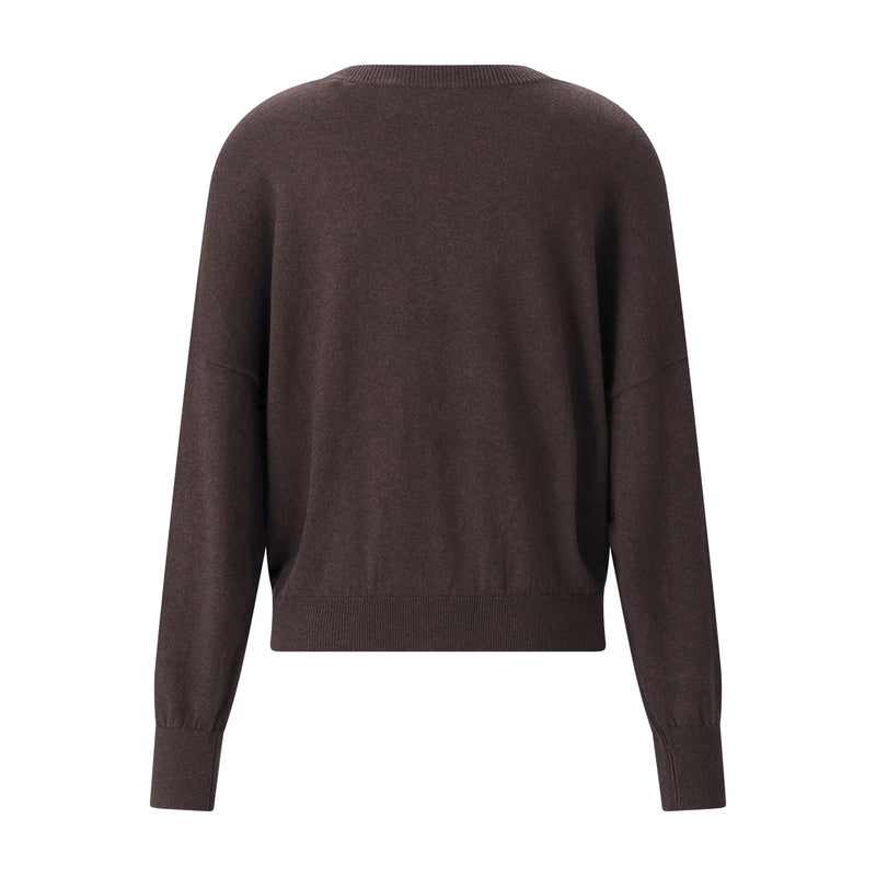 Pullover Marisans mit Logo 42 / Dunkelbraun