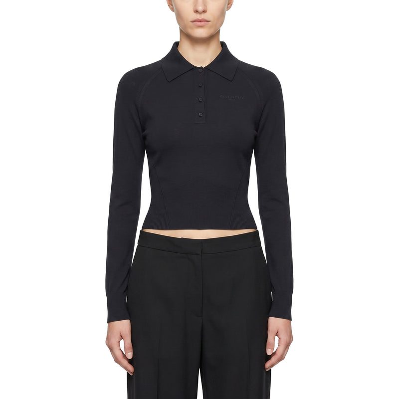 Poloshirt aus Baumwolle & Seide