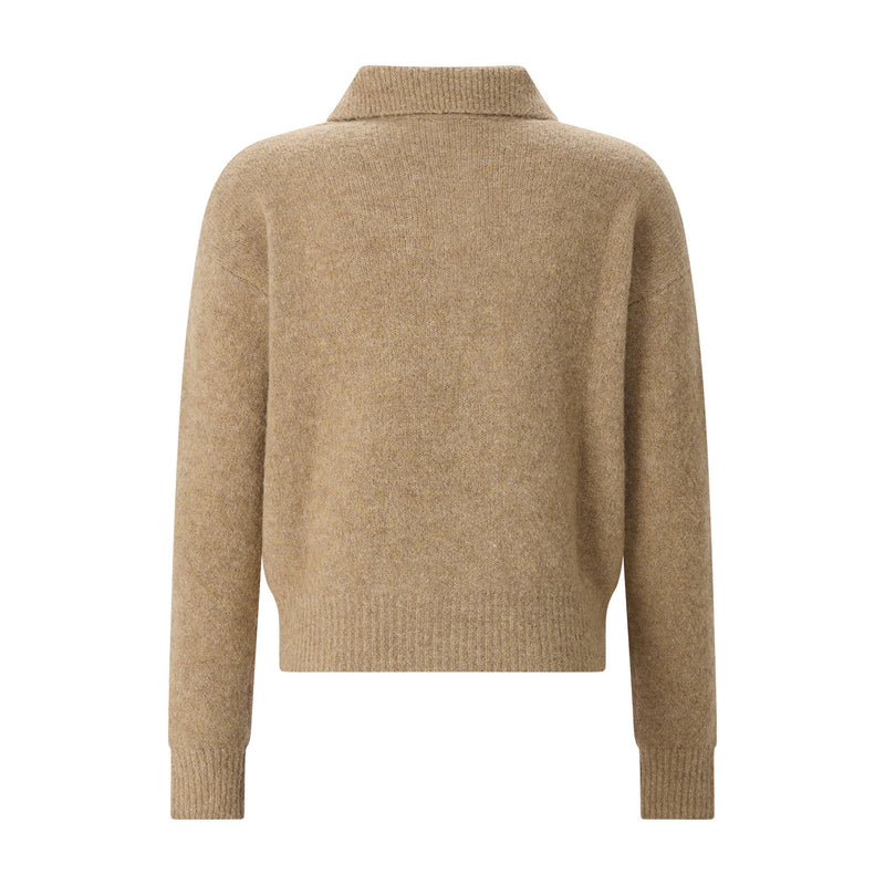 Pullover aus Alpaka-Mix XL / Hellbraun