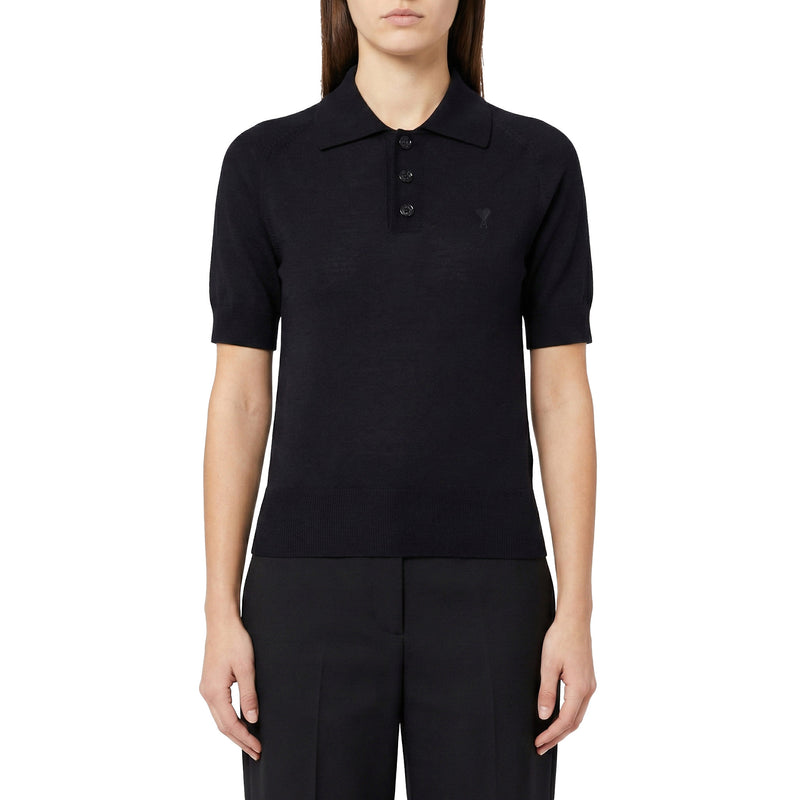 ami Paris Poloshirt aus Merinowolle Damen