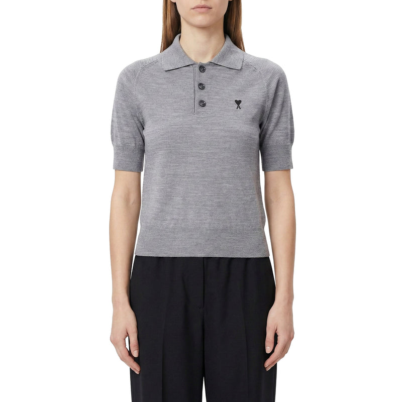 ami Paris Poloshirt aus Merinowolle Damen