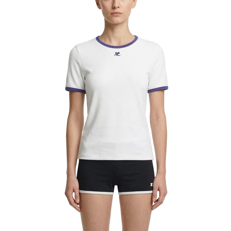 Courrèges T-Shirt mit Logo Damen