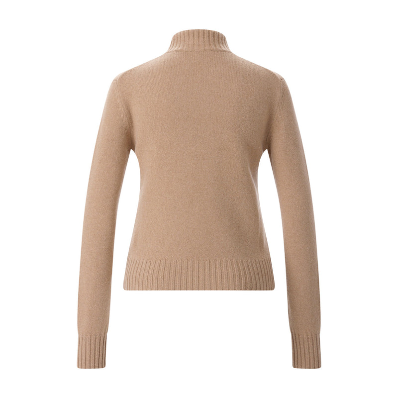 Pullover aus Kaschmir-Woll-Mix L / Hellbraun