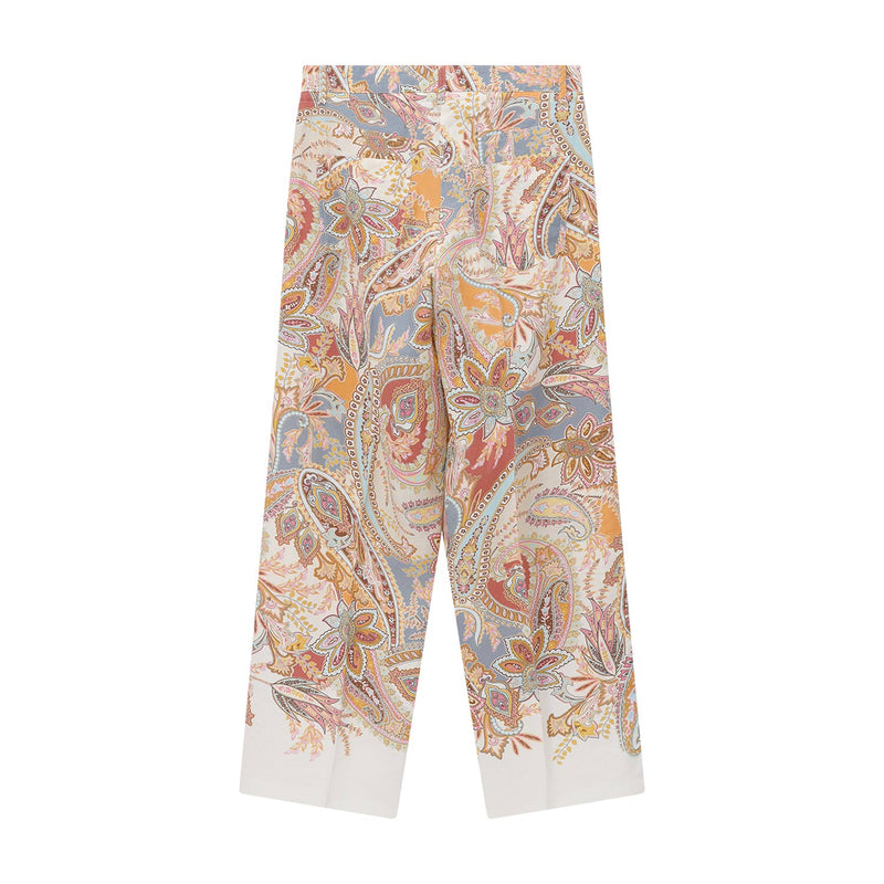 Cambio Hose Adrienne mit floralem Muster Damen