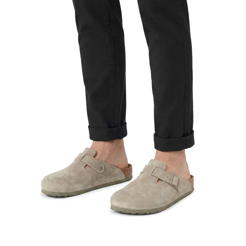 Birkenstock Sandalen Boston aus Veloursleder Herren