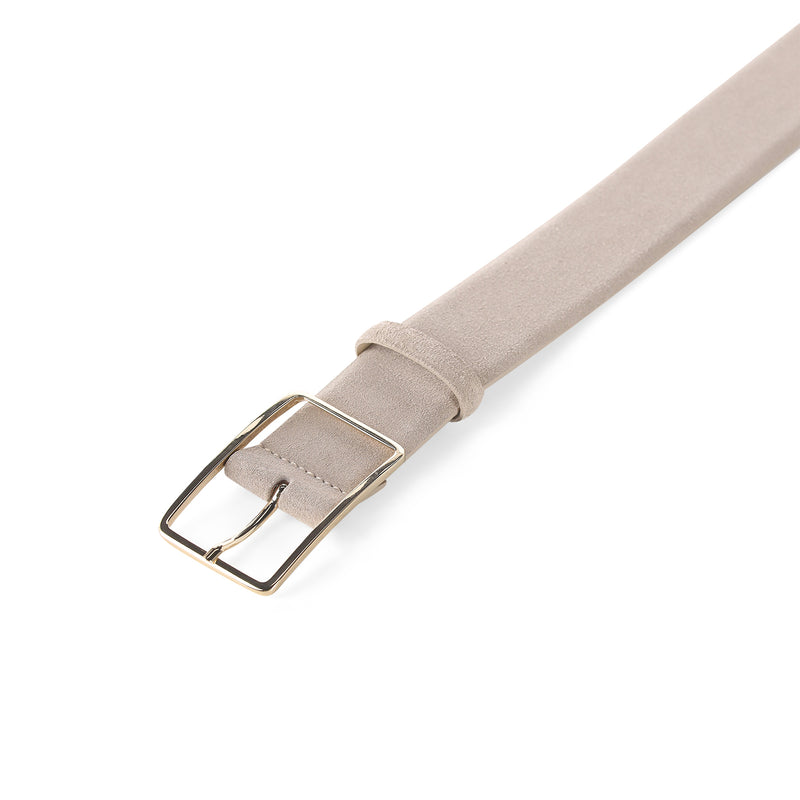 Gürtel aus Veloursleder 100 / Beige