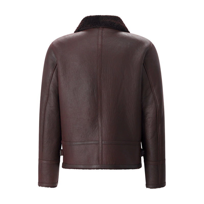 Lederjacke Alim 56 / Dunkelrot
