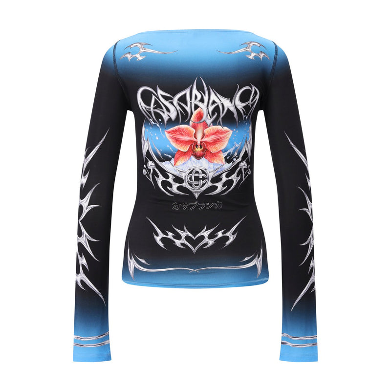 Casablanca Langarmshirt mit Print Damen