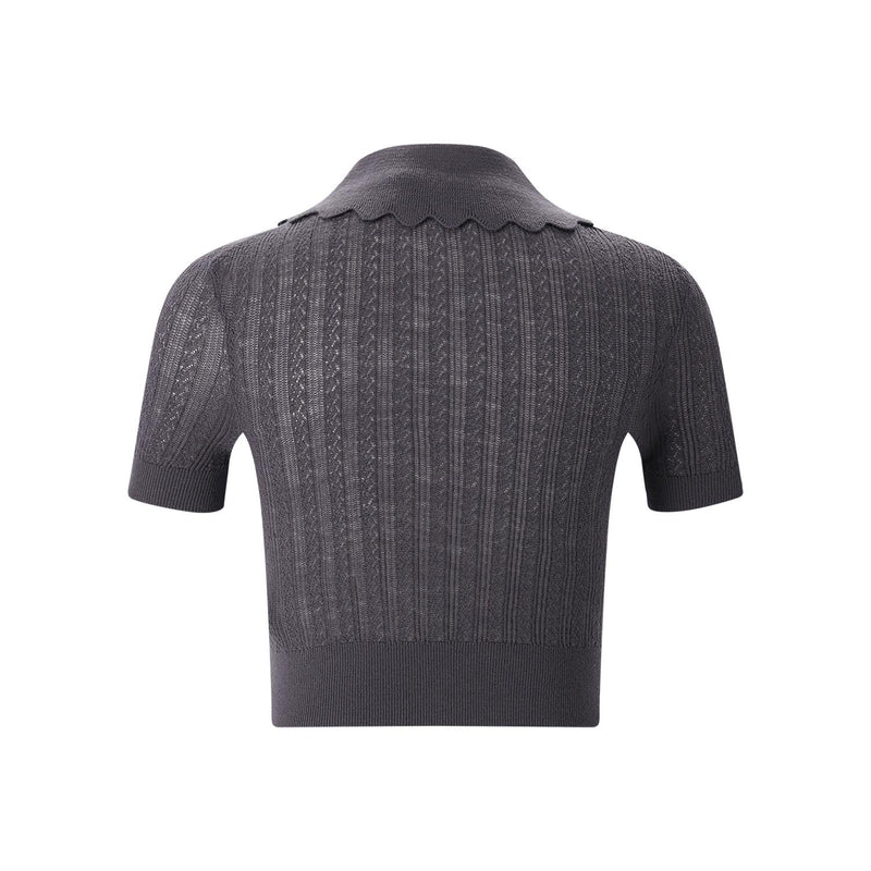 self-portrait Shirt aus Strick Damen