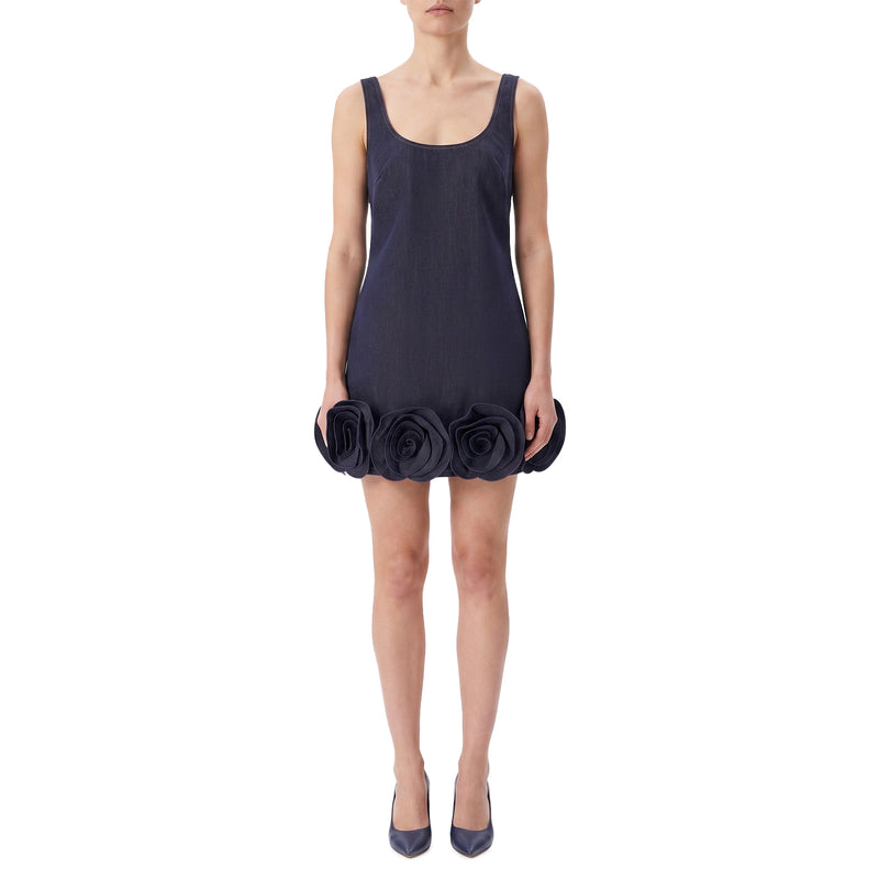 self-portrait Minikleid aus Denim Damen