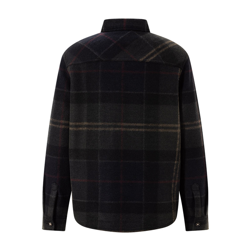 Barbour Overshirt Woodlane aus Wolle-Mix Herren