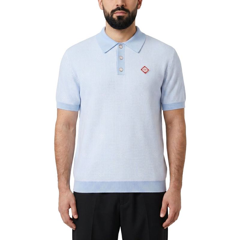 Casablanca Gestricktes Poloshirt aus Baumwolle Herren