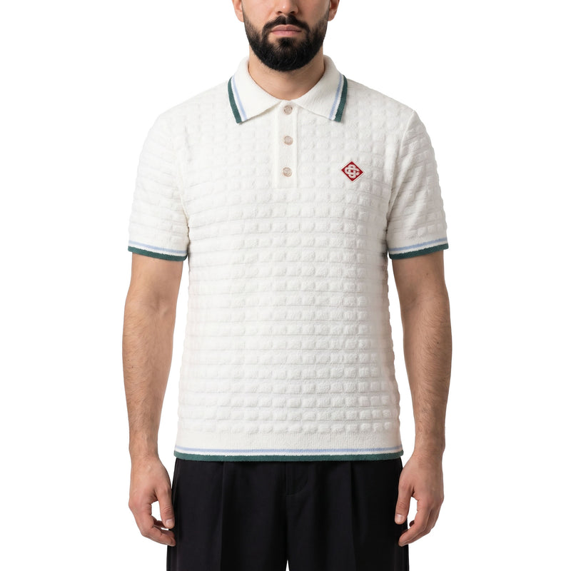 Casablanca Gestricktes Poloshirt Herren