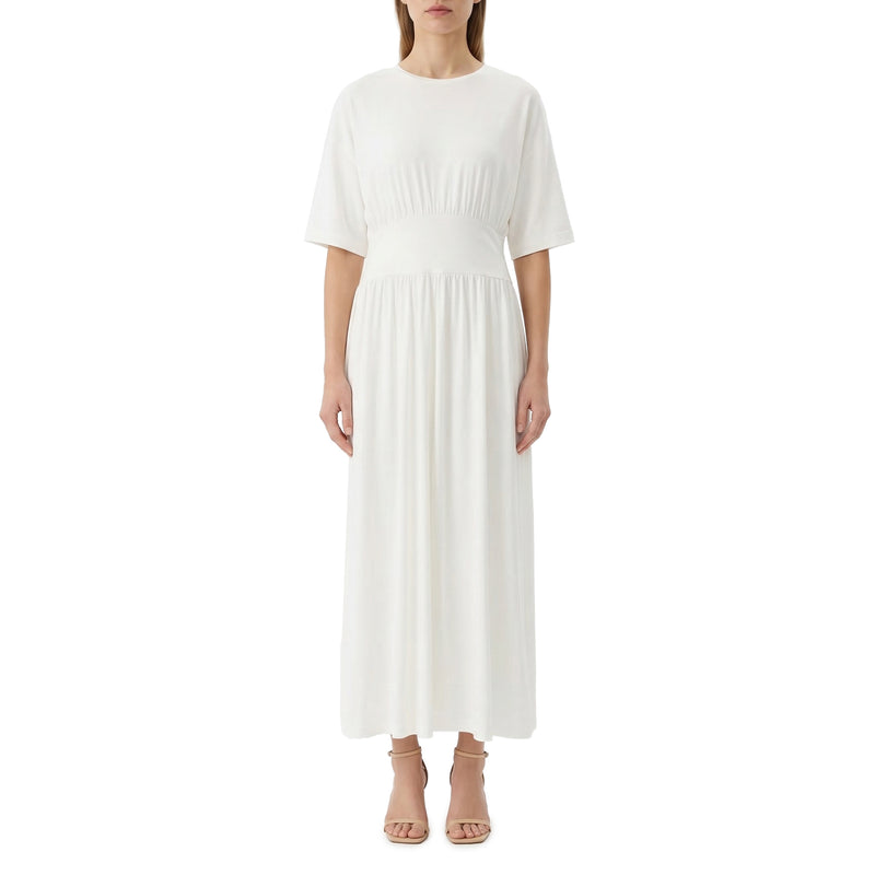 Toteme Midikleid aus Baumwolle und Seide Damen