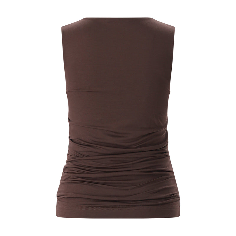 Windsor Gerafftes Top aus Lyocell Damen