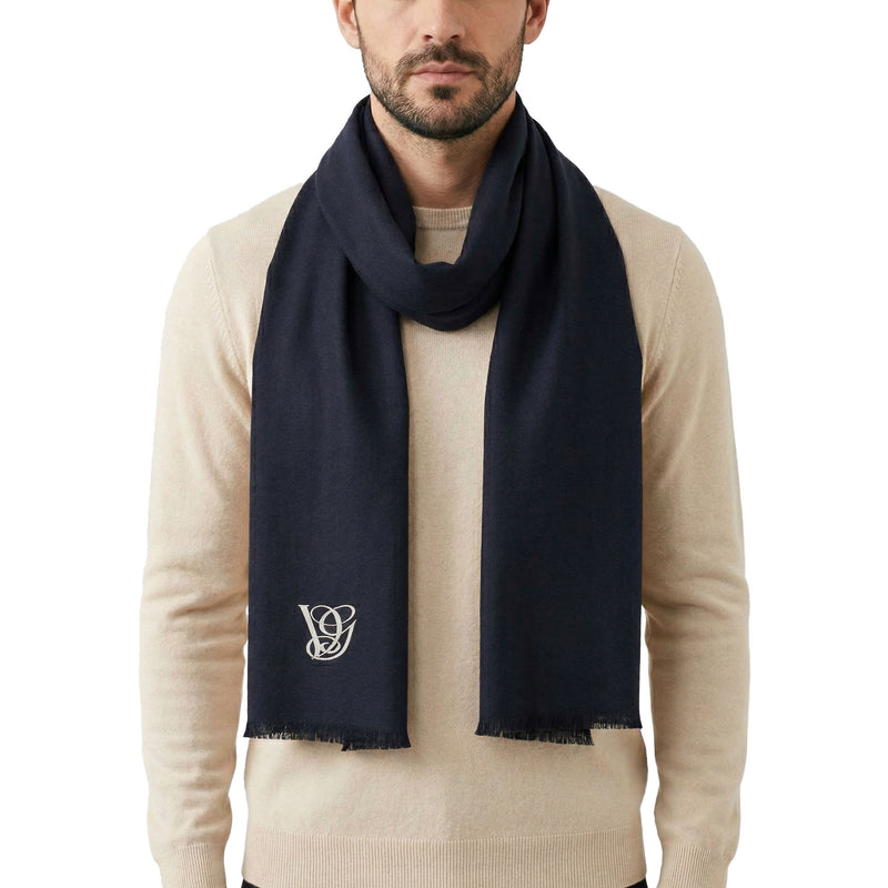 Valentino Wollschal mit Stickerei Herren