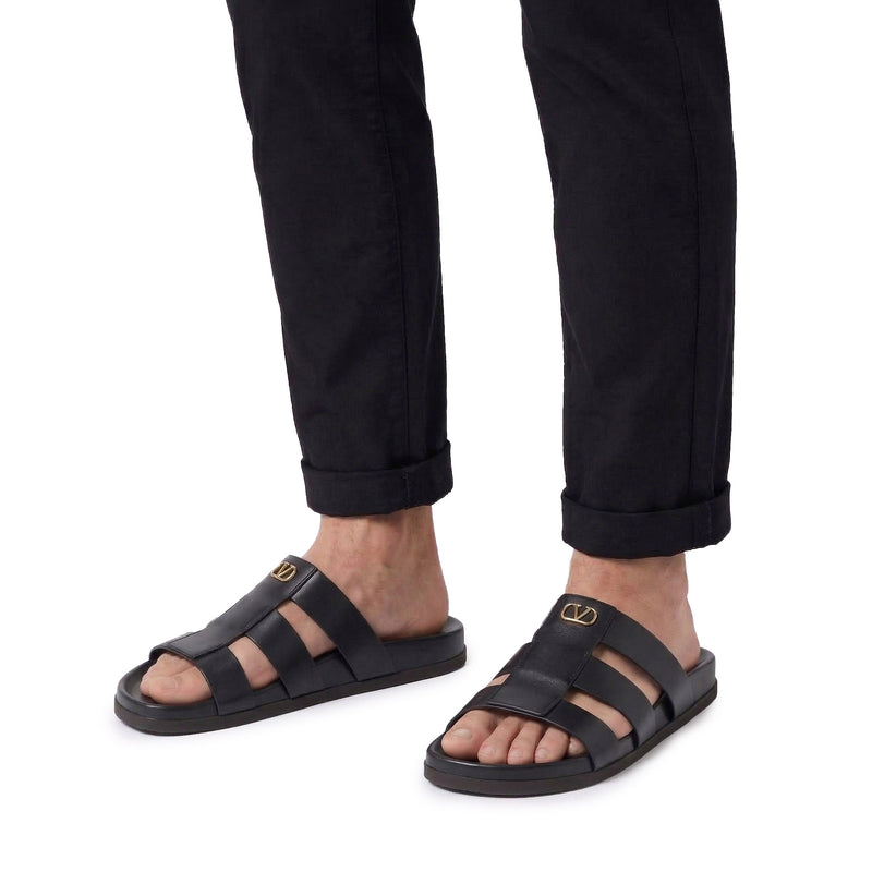 Pantoletten mit Logo