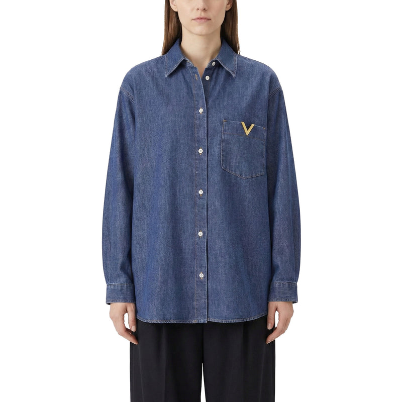 Valentino Hemdbluse mit Logo Damen