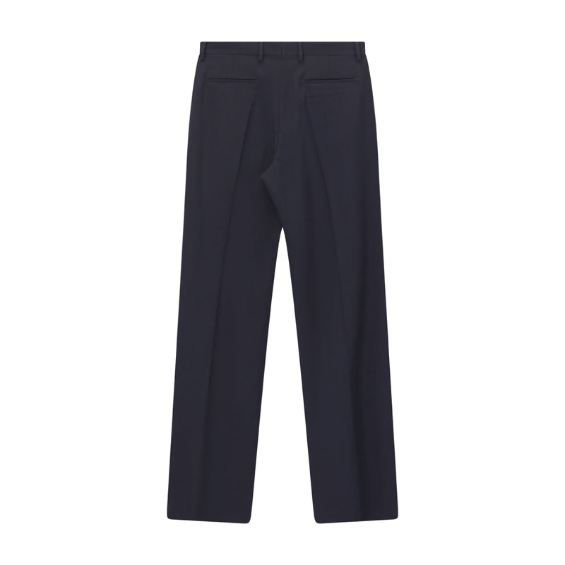 Straight-Fit Hose aus Schurwolle 52 / Navy