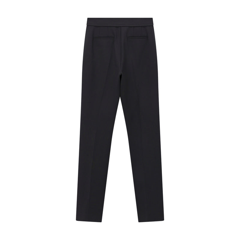Regular-Fit Hose aus Wolle 40 / Schwarz