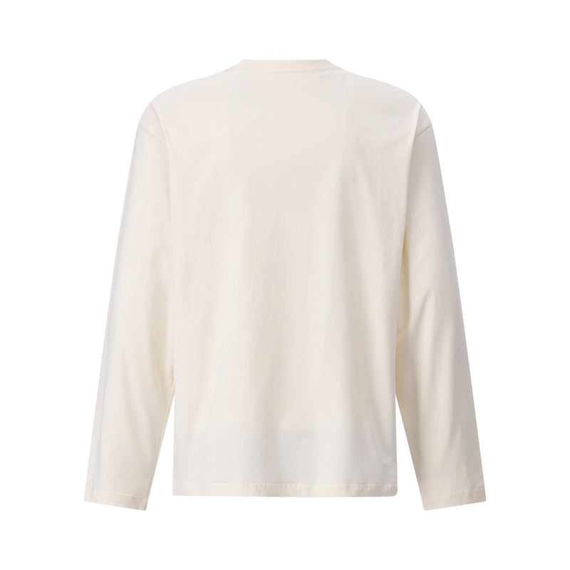 MSGM Longsleeve mit Logo Herren